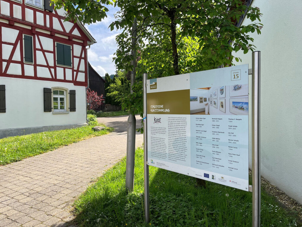 Der Rundweg führt zu Orten, die das künstlerische Erbe der Stadt geprägt haben. Foto: Stadt Murrhardt