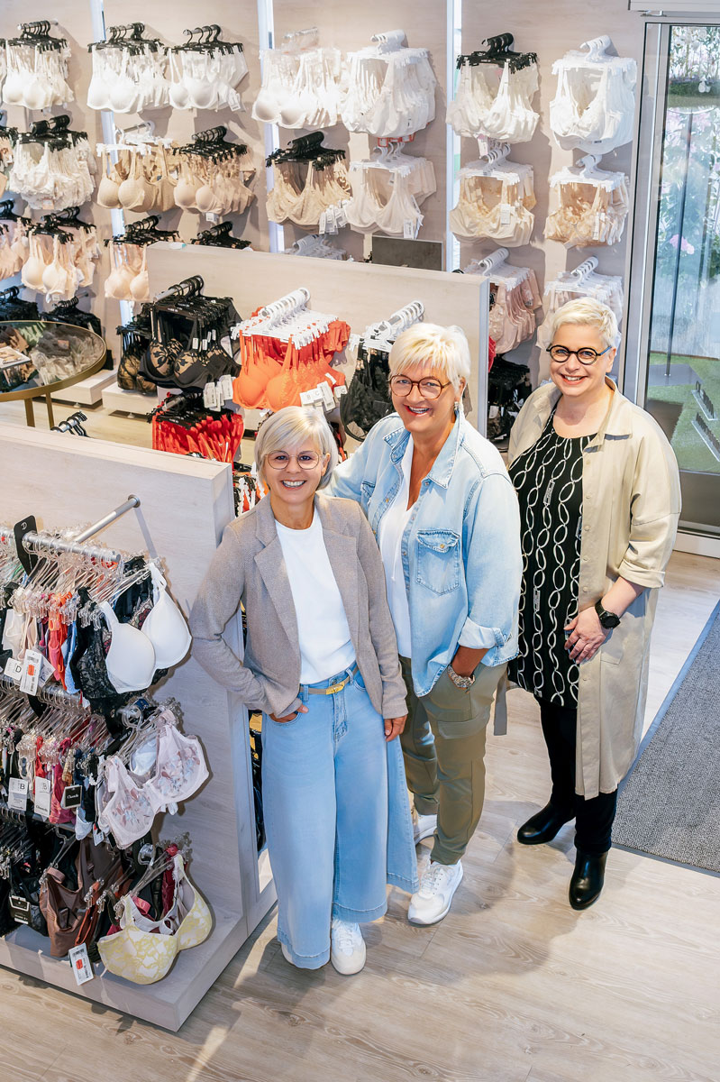 Anja Beutel (rechts)
mit Ihrem Team