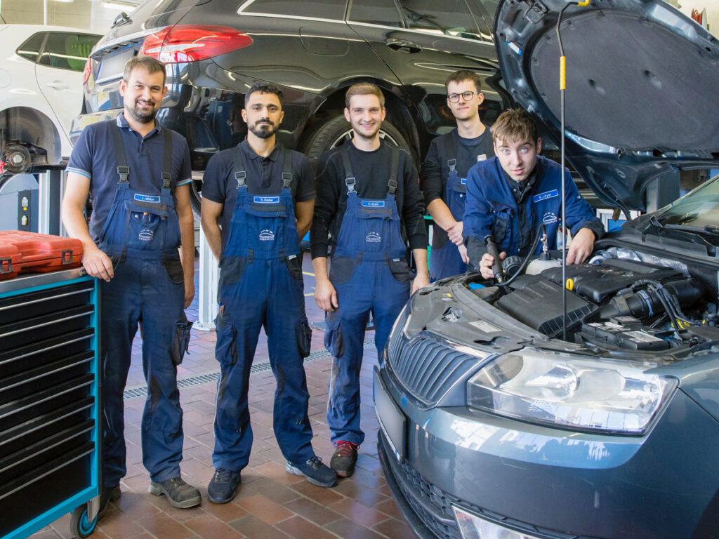 Jochen Winter (links)
und seine Mitarbeiter